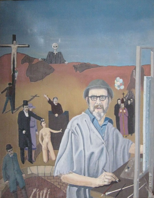 Self-portrait with familiars by AS Craig